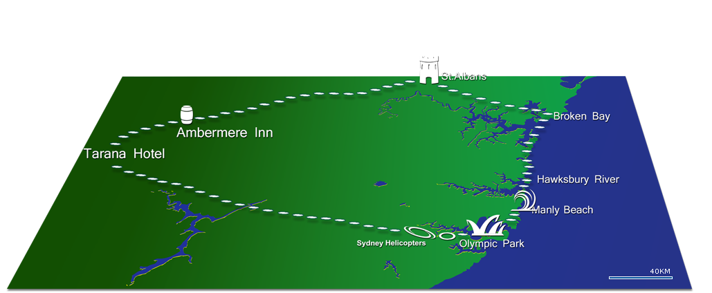 Blue Mountains Pub Tour Map